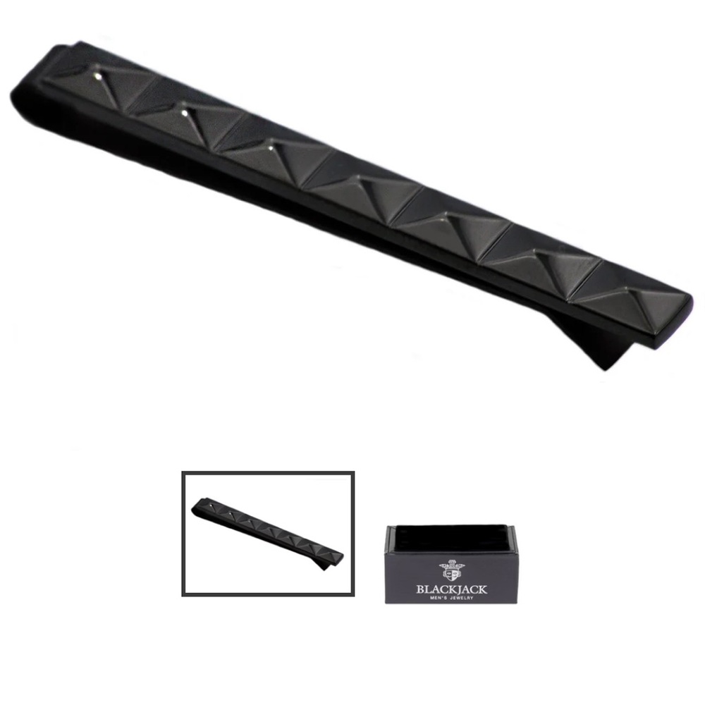 Mens Black Stainless Steel
Tie Clip